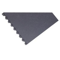 Superior Manufacturing 556S0033BL Superior Manufacturing Notrax 3' X 3' Black Cushion-Ease Solid 3/4" Thick Wet/Dry Area Anti-Fa